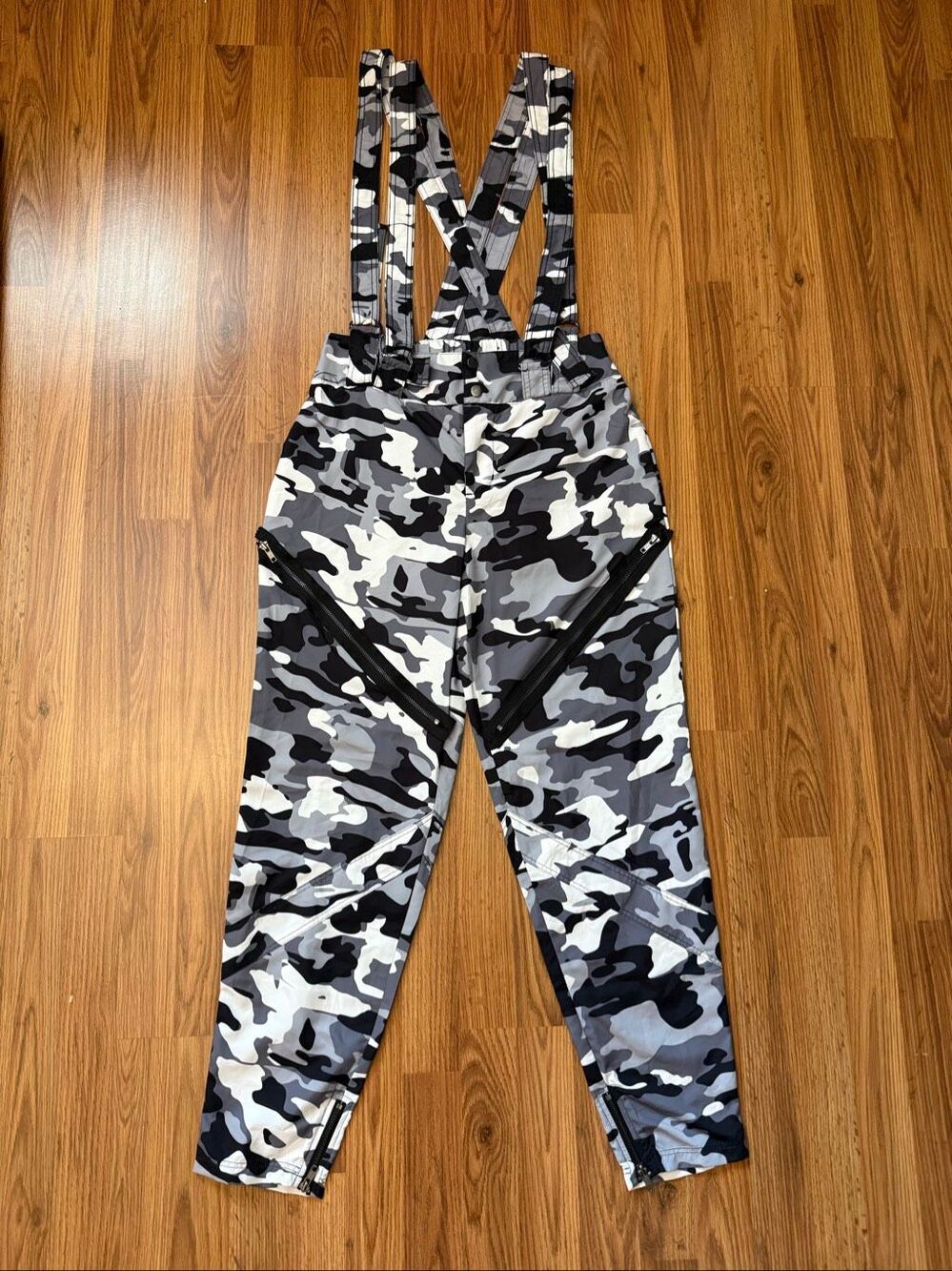 Balera Adult Camouflage Performance Dancewear Pop Star Pants Black White Small